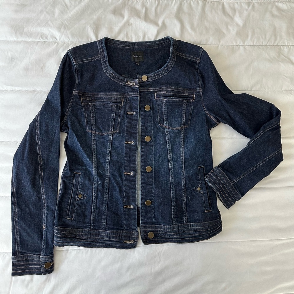Liverpool Jeans Company Women's Dark Blue Denim Jacket Size M